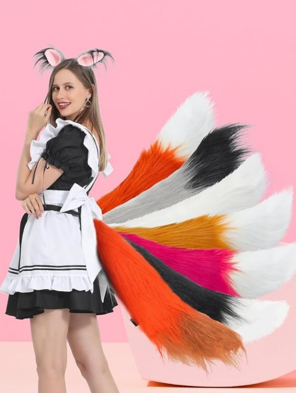 La Carrie Fox Tail Attachment Red Brown 21in Long New *No Ears